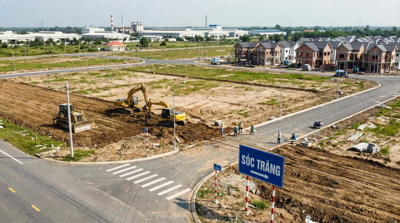 Minh họa đất gần khu công nghiệp Sóc Trăng