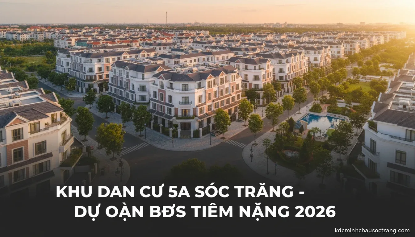 Khu dân cư 5A Sóc Trăng - Cơ hội đầu tư bất động sản miền Tây