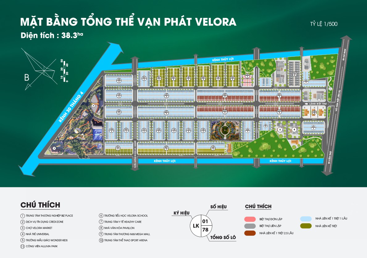 Mặt bằng tổng thể dự án